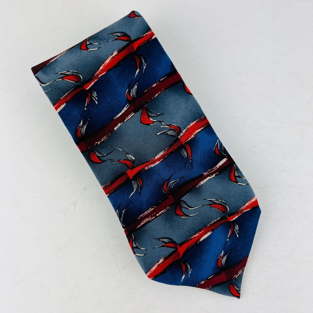 Jerry J Garcia Red Vine Stonehenge Ltd Necktie Tie Silk